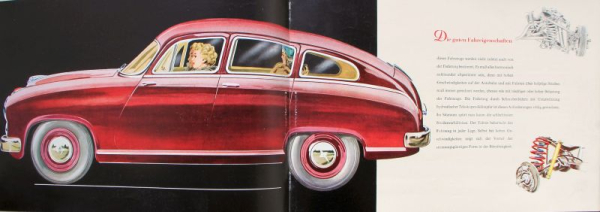 Borgward Hansa 2400 Modelprogram 1952 Carbrochure (10039)